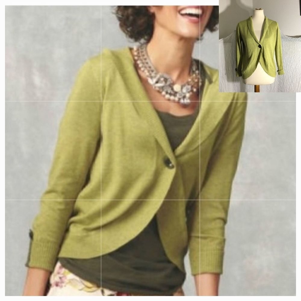 Cabi
Green Hooded Cardigan Style #282 Size Small